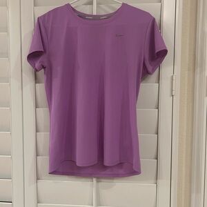 Nike Purple Fitted Short Sleeve Tee